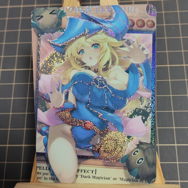 Diy 1 stks Yu-gi-oh! Black Magician Girl Self Control Verzamel handtekening Trading Flash Card Anime Cartoon kerstcadeau