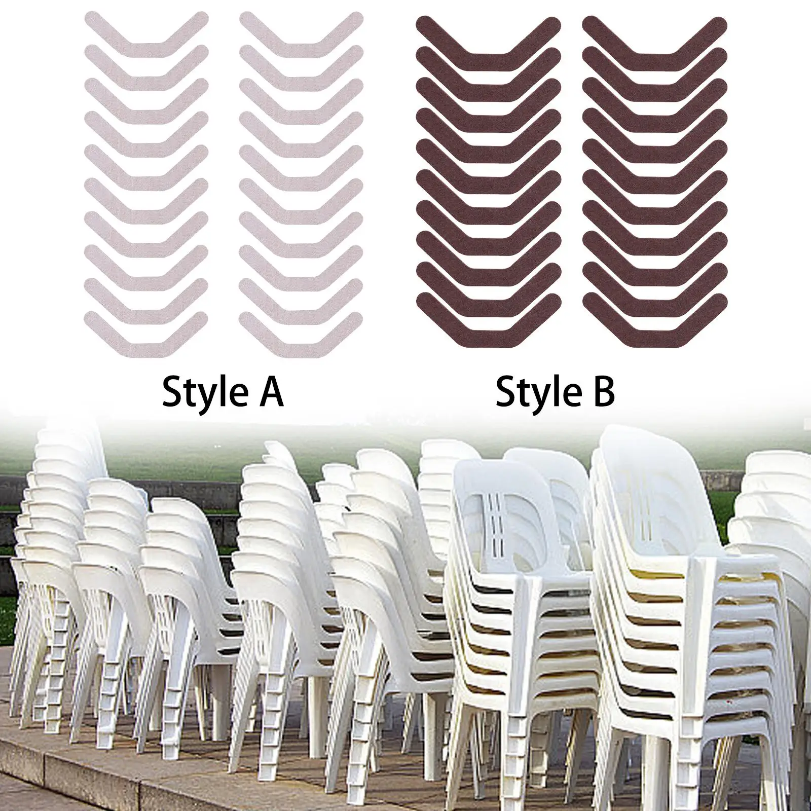 20Pcs Chair Foot Pads Chair Leg Pad Covers Parts Tools Non Slip DIY Floor Protector Furniture Leg Pads for Bar Stool Home view 5