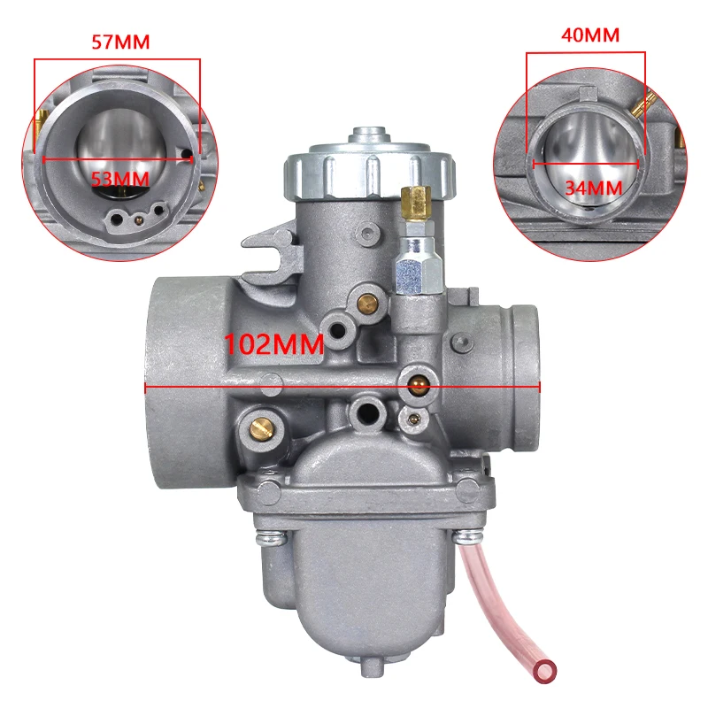 Nowy gaźnik Carb Mikuni PZ34j VM34 pasujący do Honda Yamaha 350 Kawasaki Suzuki KTM VM ATV Okrągły skuter śnieżny i dla Buran — zdjęcie 7