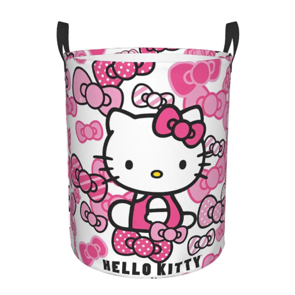 Hello Kitty Red Cats Cat Cartoon Toy Storage Box Collapsible Kids Toys Bin Organizer Basket for Play Room