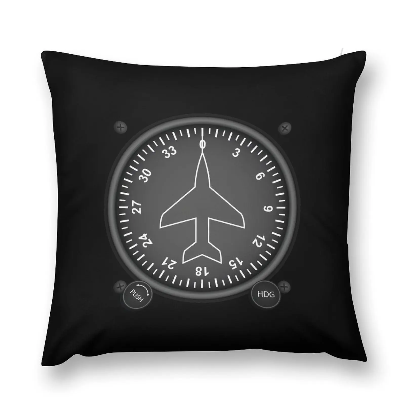 

Directional Gyro Flight Instruments Throw Pillow covers for pillows Sofa Pillow Cover pillow