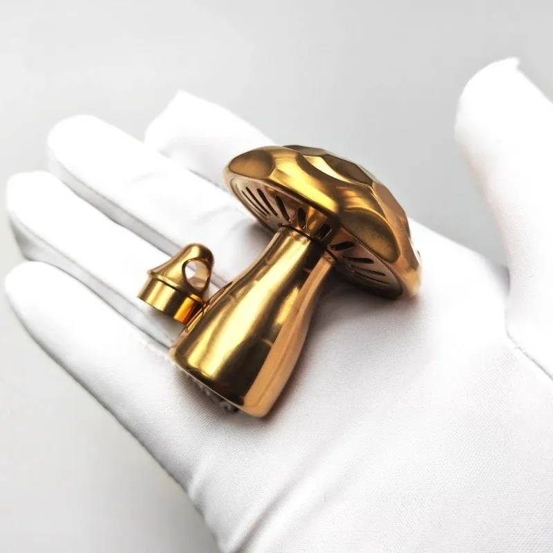 Gold-plated Poisonous Mushroom EDC Linkage Fingertip Gyroscope Decompression Toy