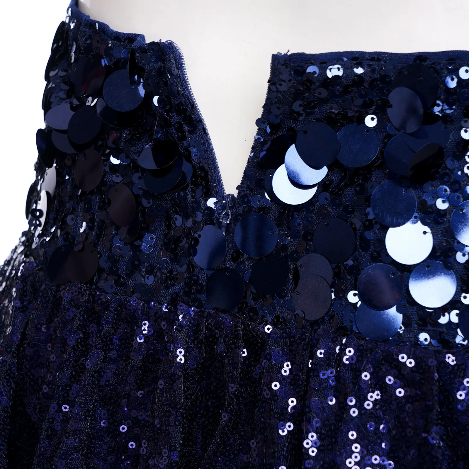 

Glittery Sequin Party Evening Costume for Women StreetwearHigh Waist Sequined Puff Mini Skirts for Club Raves Dancing Party