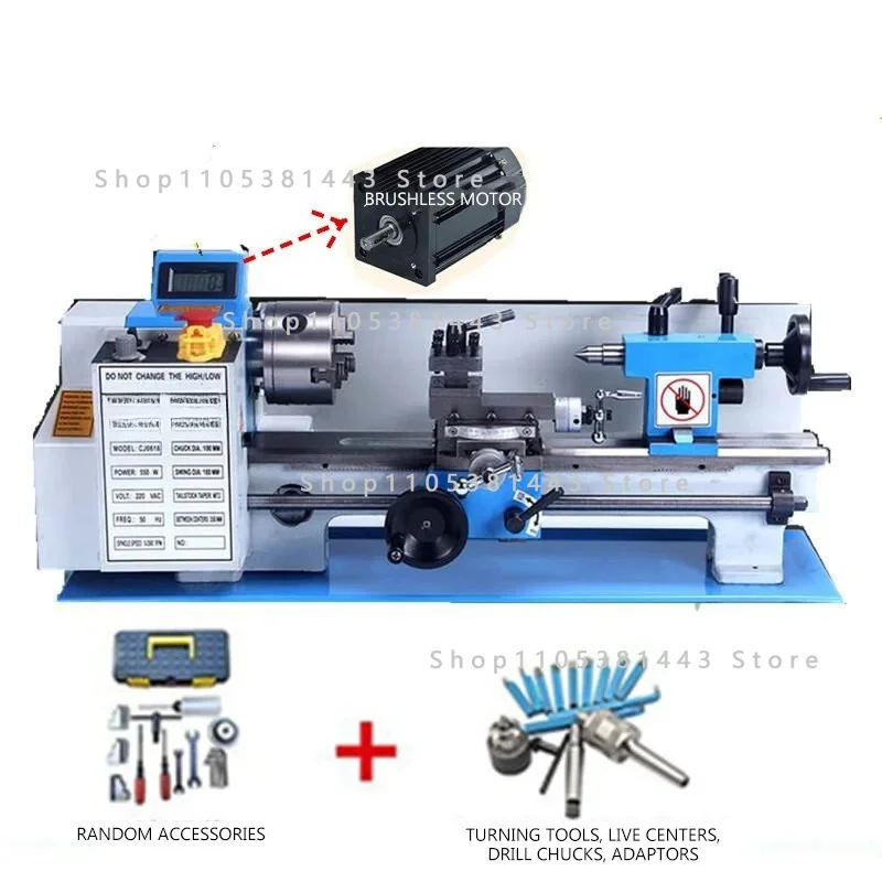 32mm Spindle Hole 100mm Chuck Ordinary Small Lathe 0618 2025 NEW Brushless / Brushed Motor Mini Lathe