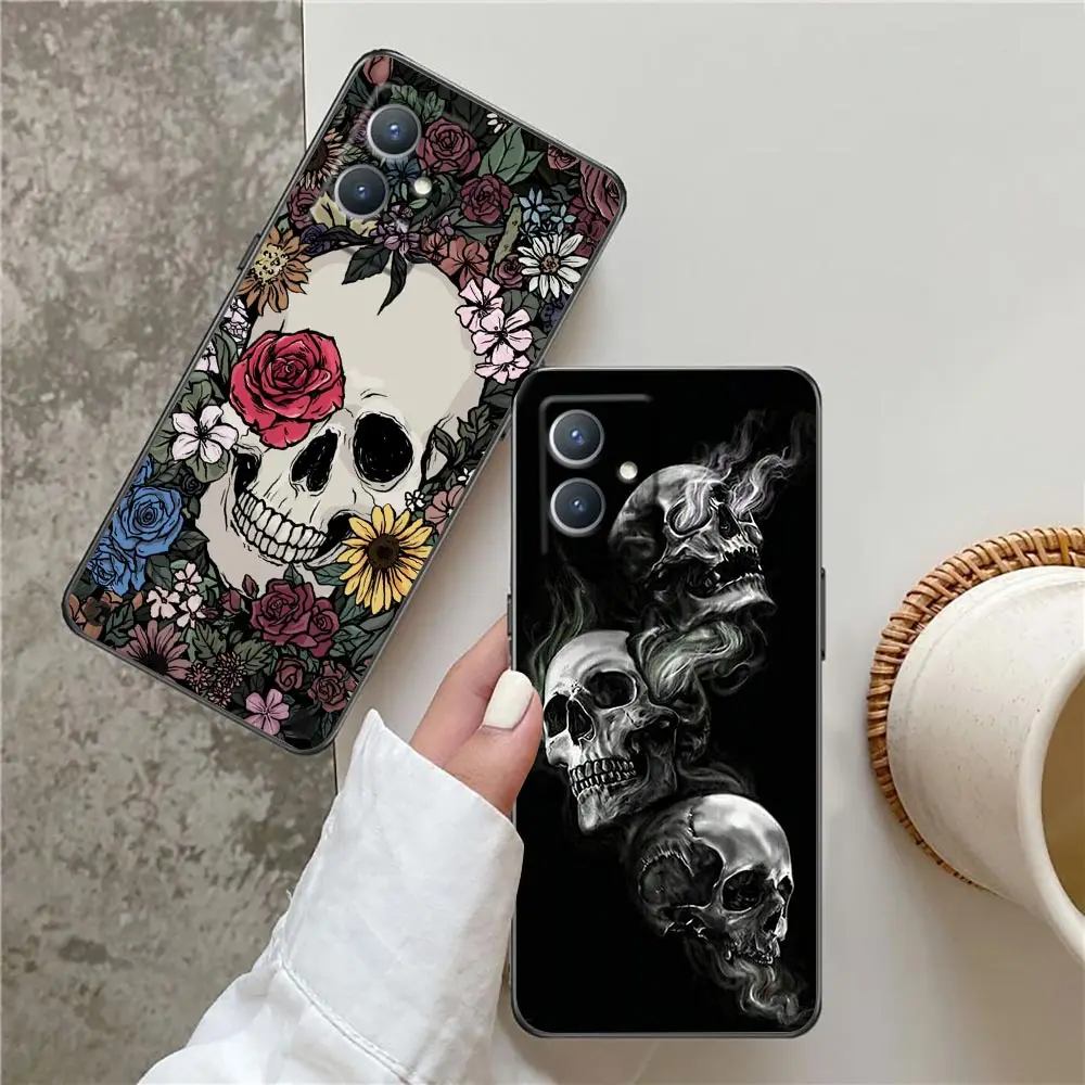 Skull Skeleton Art Funda Case For VIVO Y97 Y85 Y83 Y78 Y77 Y76 Y75 Y72 Y67 Y55 Y53 Y52 Y52S Y51 Y51S Y50 Y35 Y20 Case Capa Shell