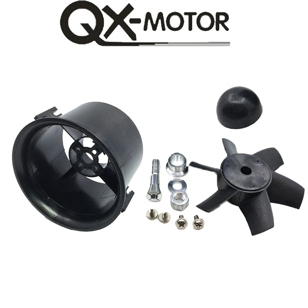 QX-MOTOR Factory outlet 70mm zestaw EDF z 6 ostrzami wentylator kanałowy garnitur dla samolotu RC