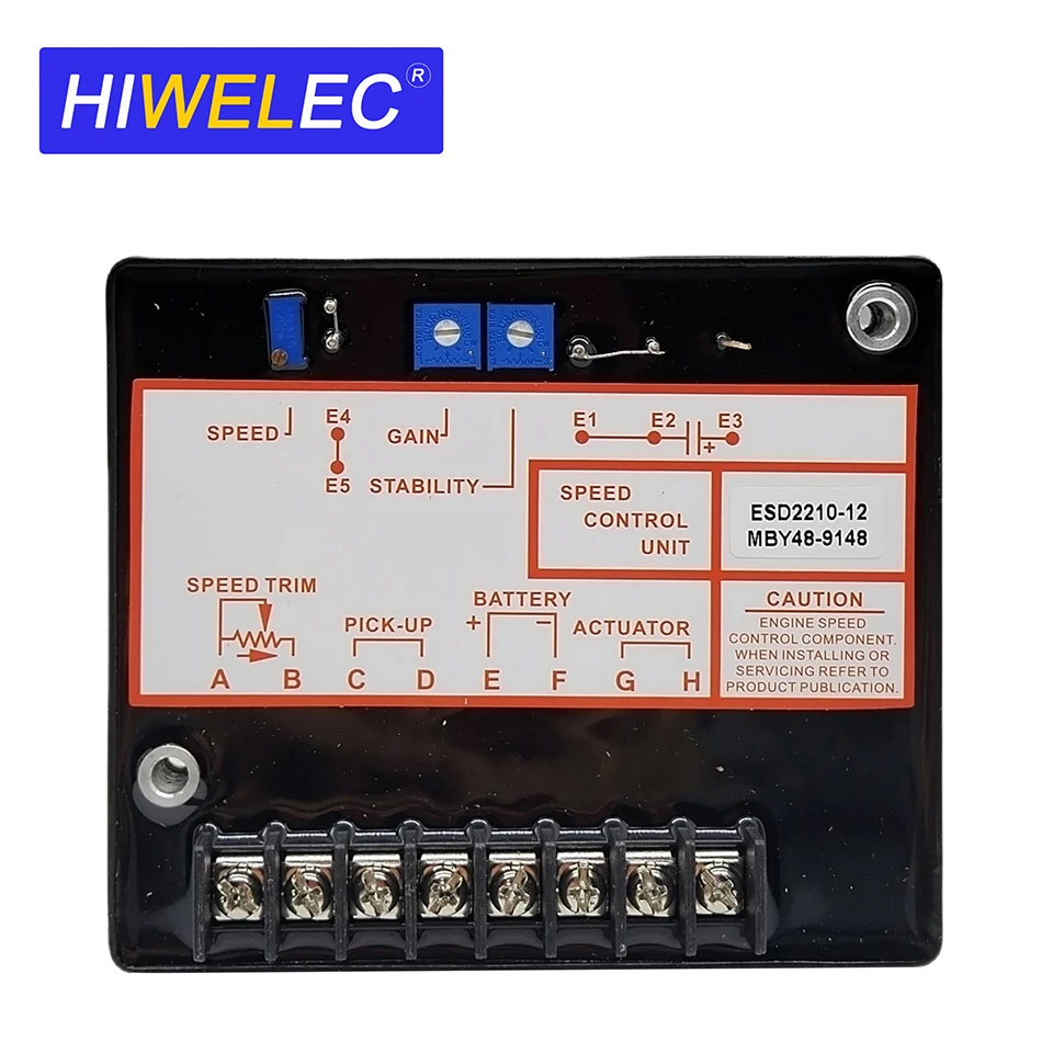 

DC12V 24V ESD2210 Контроллер скорости двигателя Генератор Панель управления регулятором ESD2210-12 Детали генераторной установки