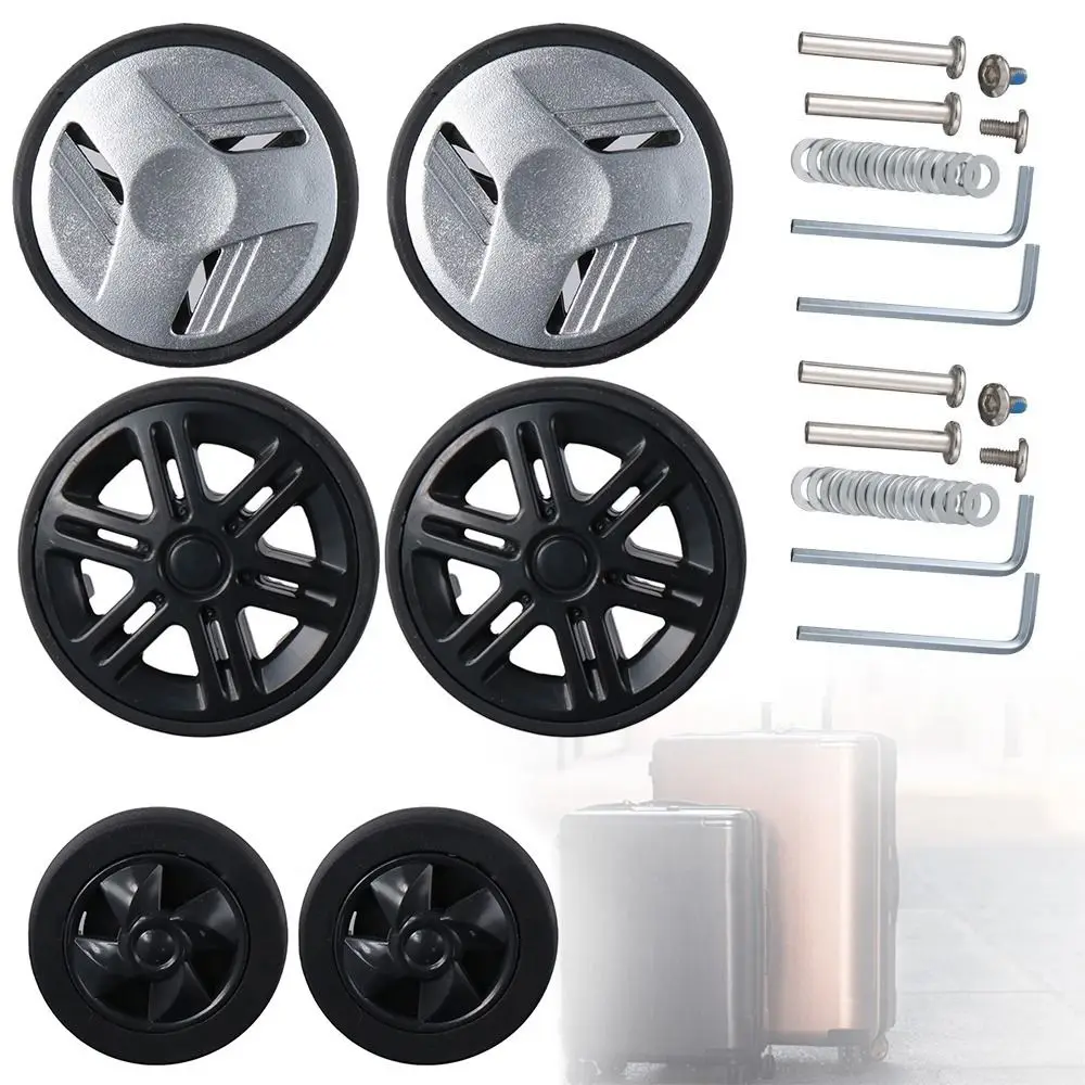 

Portable PU Suitcase Wheels Suitcase Parts Axles Replacement Replace Wheels with Screw Travel Luggage Wheels Luggage Accessories