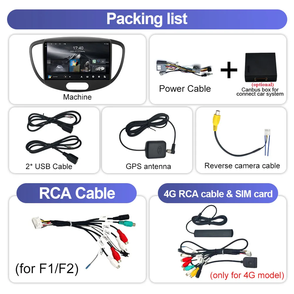 راديو السيارة أندرويد 15 لشركة هيونداي i10 2007 - 2013 السيارات ستيريو مشغل وسائط متعددة لتحديد المواقع والملاحة اللمس شاشة QLED رقم 2din Carplay #6