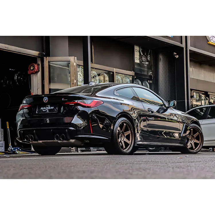 Llantas de ruedas de coche de pasajeros clásicas 5X100 17X7,5 18X8 pulgadas ruedas de aluminio negro brillante ruedas de aleación de coche