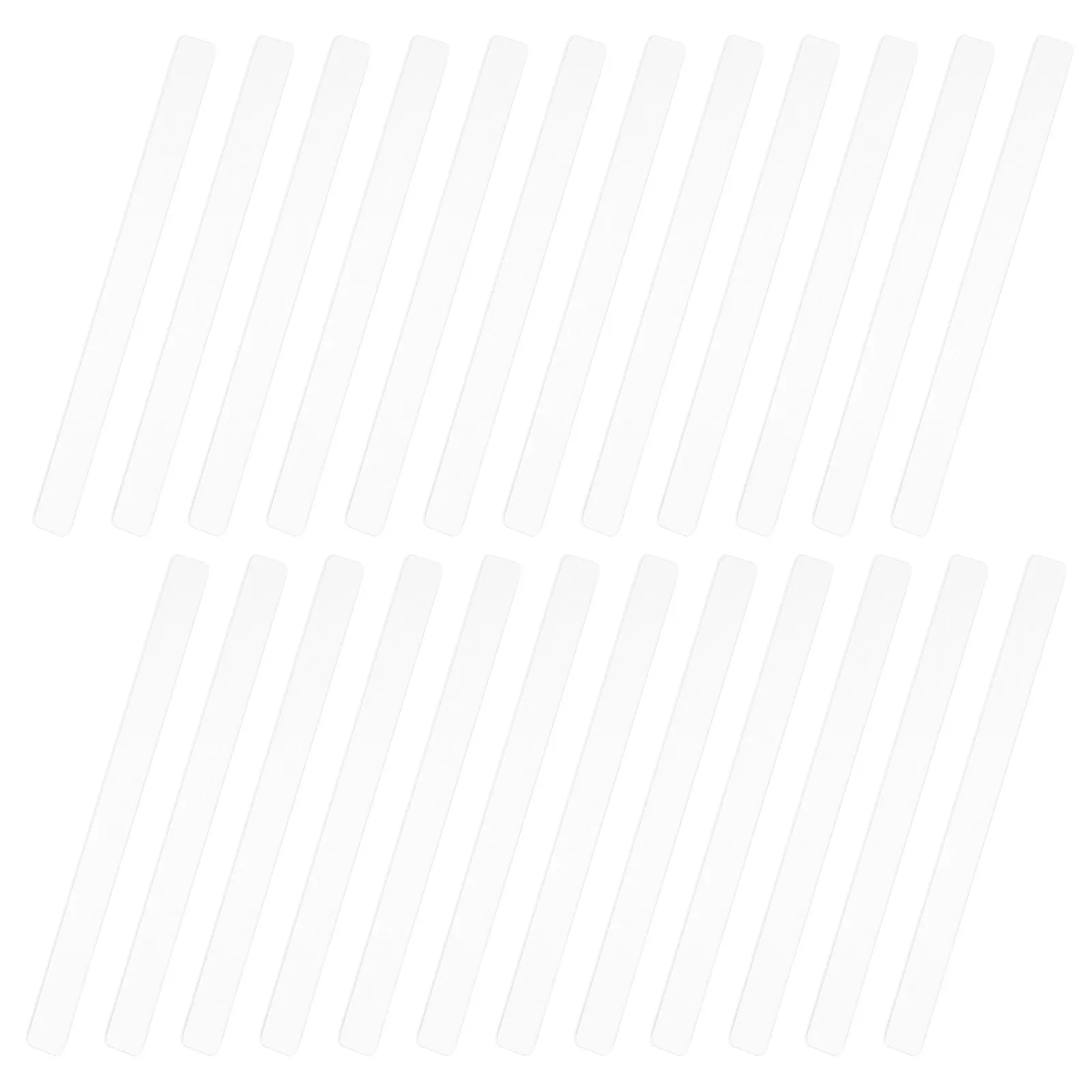 30Pcs Uv Resistant Clear Acrylic Blanks Rectangular DIY Plant Markers for Garden Nursery Office Desk Retail Store Luggage Name