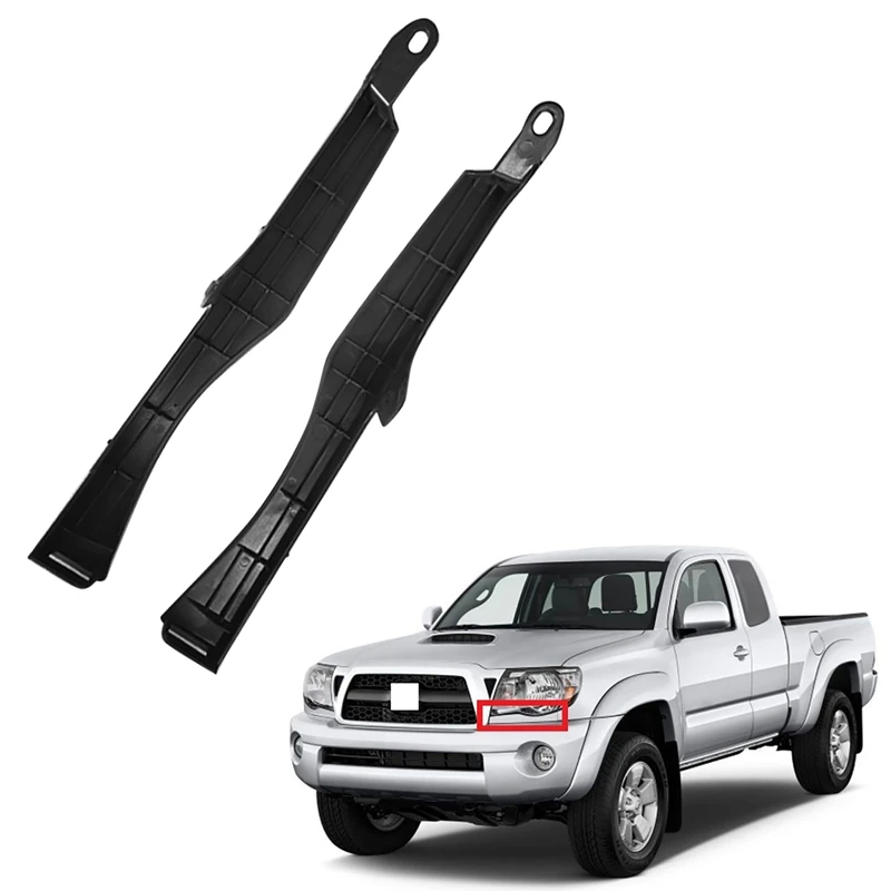 NEW-for TOYOTA TACOMA 2005 2006 2007 2008 2009 2010 2011 Car Front Bumper Headlight Filler Trim Panel Pair Black