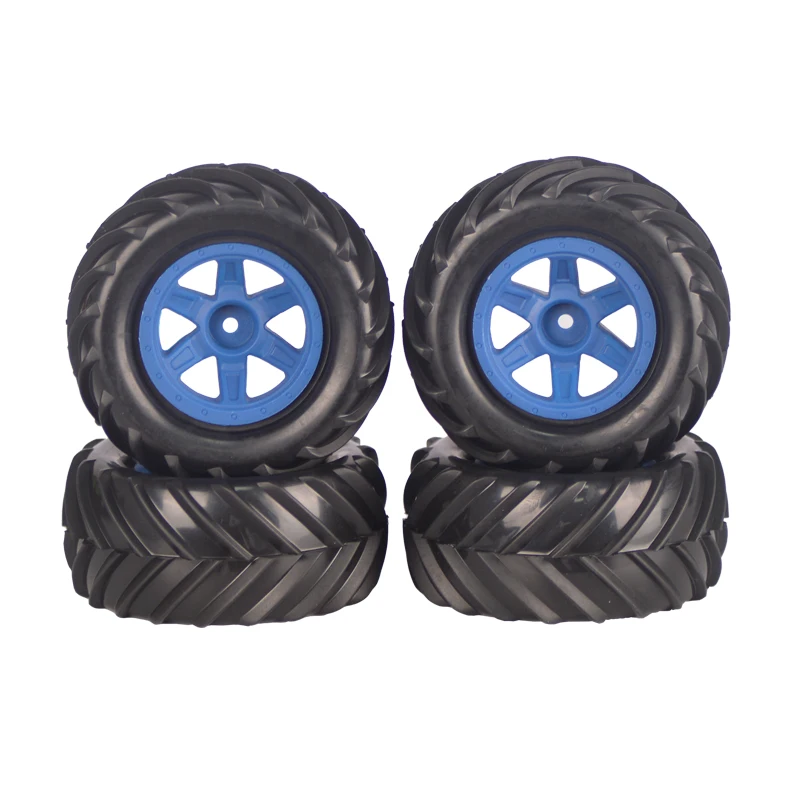 Opony do zdalnie sterowanych samochodów w skali 1/16, zestaw 4 sztuk, duże opony Monster 90 mm, złącza sześciokątne 12 mm, pasują do Traxxas E-Revo Mjx 16207 16208 Hbx 16890 Scy 16101, części do tuningu i modyfikacji