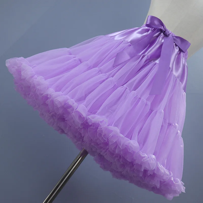 

Bridal Puffy Tutu Skirt Short Tulle Petticoat Ballet Dance Underskirts