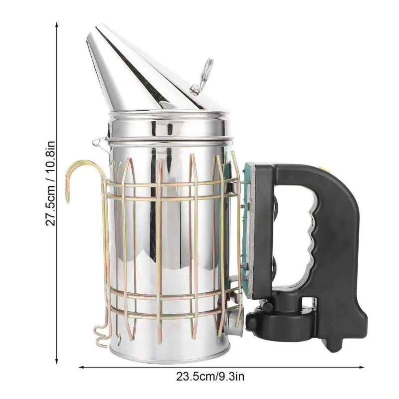FA17661 Electric Bee Smoker Stainless Steel Beekeeping Smoke Sprayer Apiculture Tool for Calming Honey Bees Beehive Work