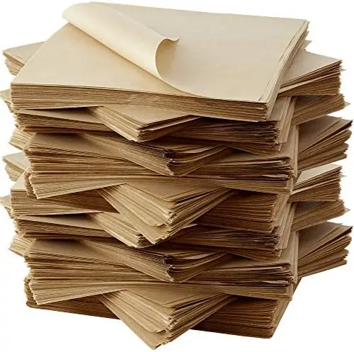 

Экологичная крафт-бумага для упаковки продуктов 12x12 дюймов, 500 шт. – жиростойкая упаковка для барбекю, пикников и массового кейтеринга