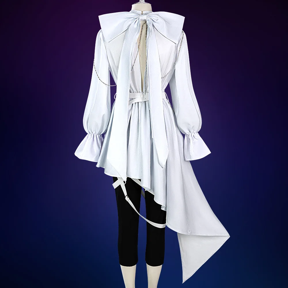 أنيمي الغريبة المرحلة لوكا تأثيري حلي قميص أبيض الملحقات مجموعة كاملة لوكا شعر مستعار تأثيري الدعائم للنساء الرجال ملابس الحفلات البدلة