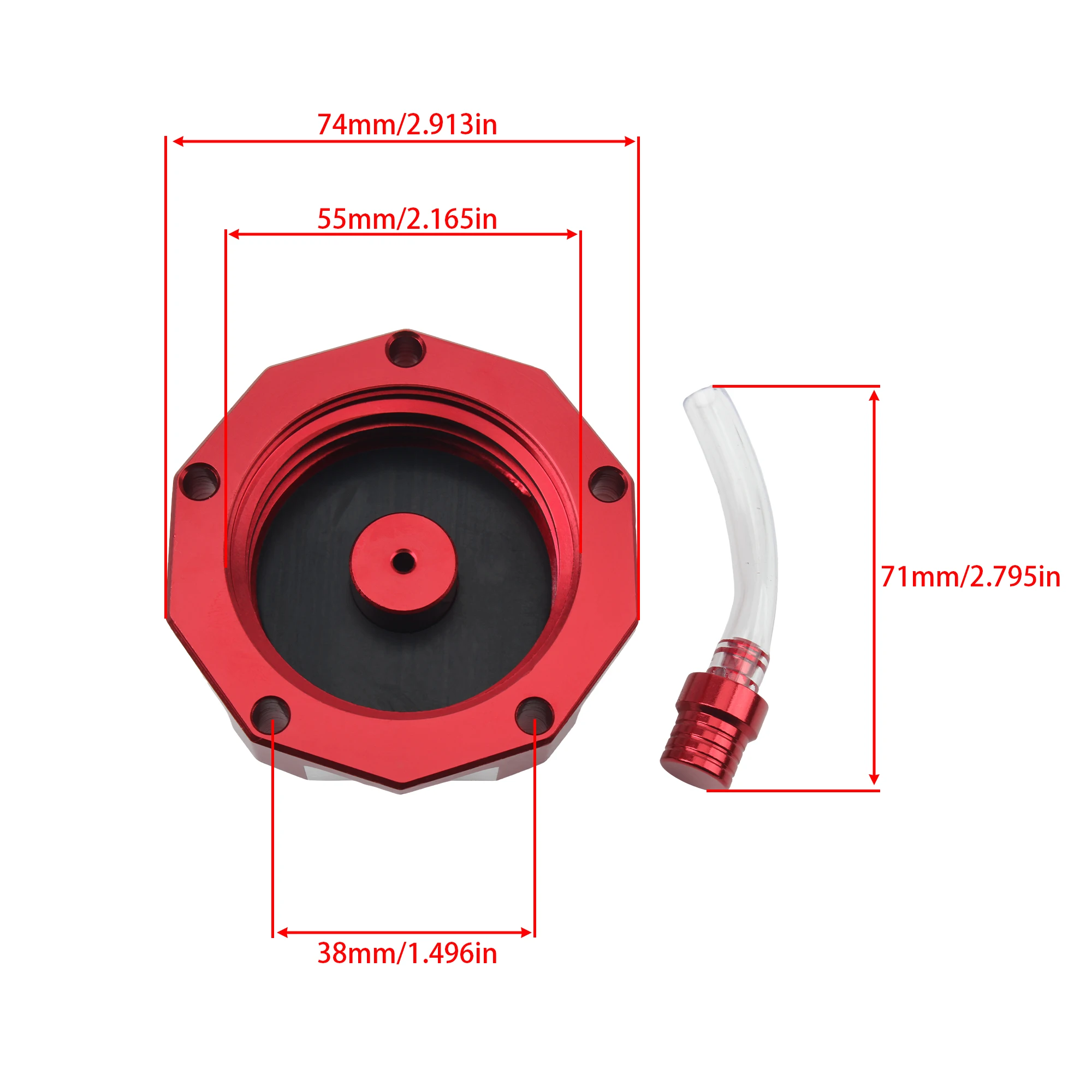 For Honda Motorcycle CNC Gas Fuel Tank Cap for CRF450 CRF230 CRF 230 250 450 Motocross Enduro DirtBike Supermoto Modified Parts - Image 6