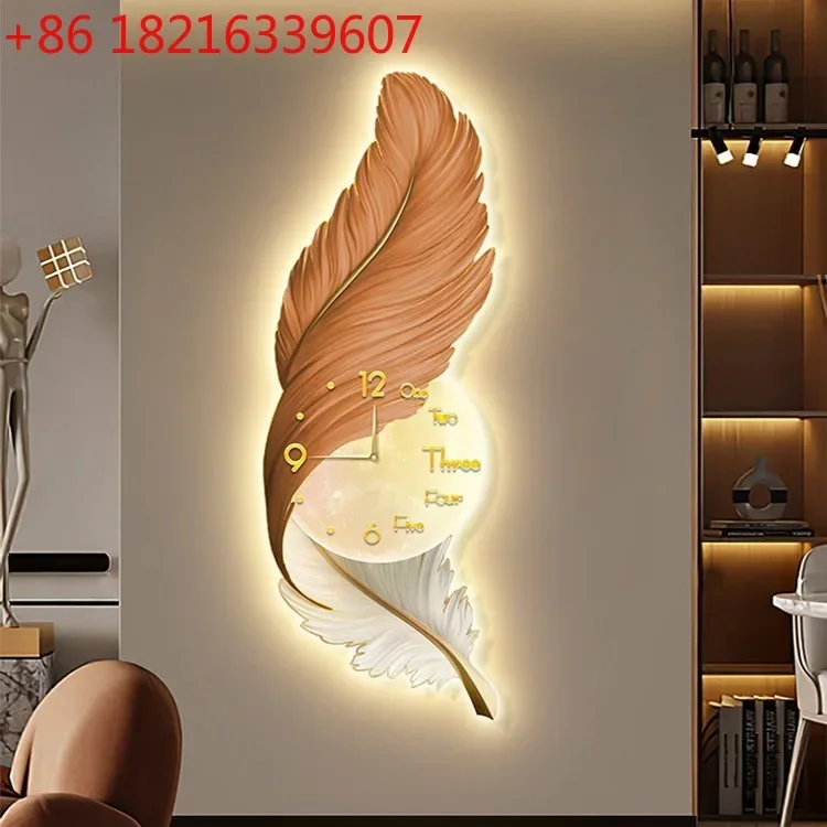 Light luxury, high-end atmosphere, facing the door, decorative paintings in the entrance, and paintings in the corridor