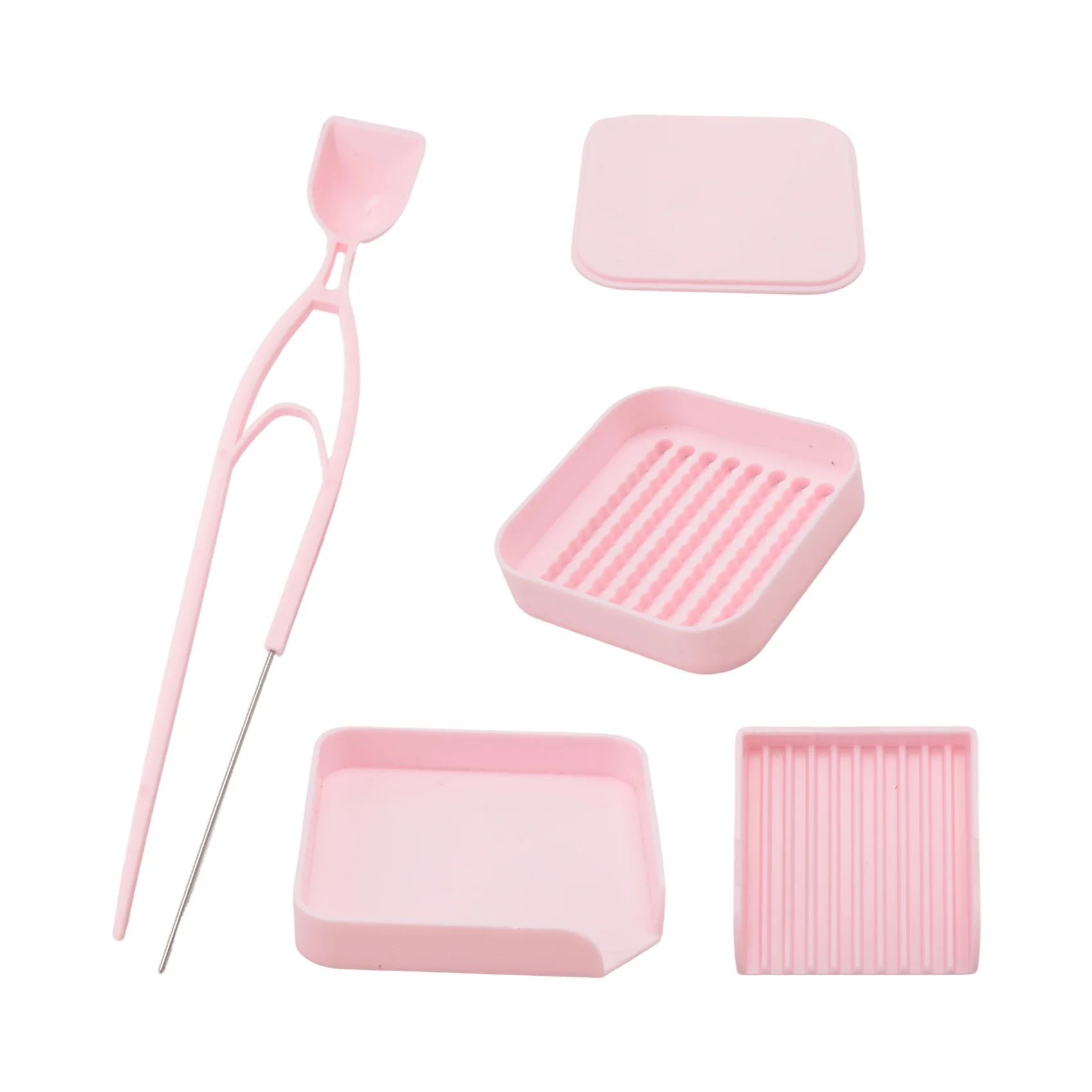 B84B-Bean Sorting Tray Set Of Three Fuse Beads Picking Tray Kit Including One Bean Box,Bead Storage One Bean Scoop