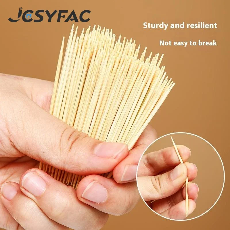 

1000 шт. одноразовые двуглавые зубочистки, натуральная бамбуковая нить, домашняя кухня, ресторан, отель, портативный инструмент для чистки зубов