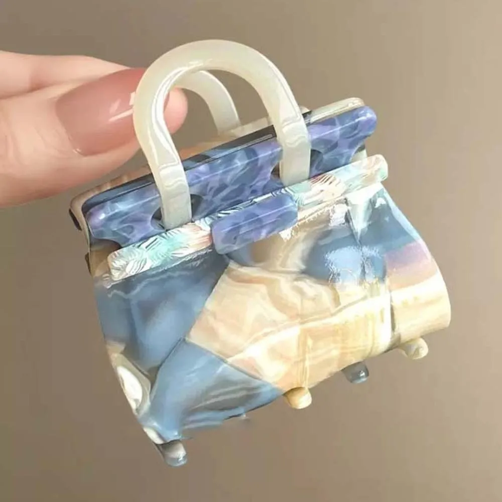 

Элегантная сумка в форме акулы, градиентный цвет, корейский стиль, уксусная кислота, коготь для волос, водонепроницаемый головной убор, квадратный коготь для волос, друзья