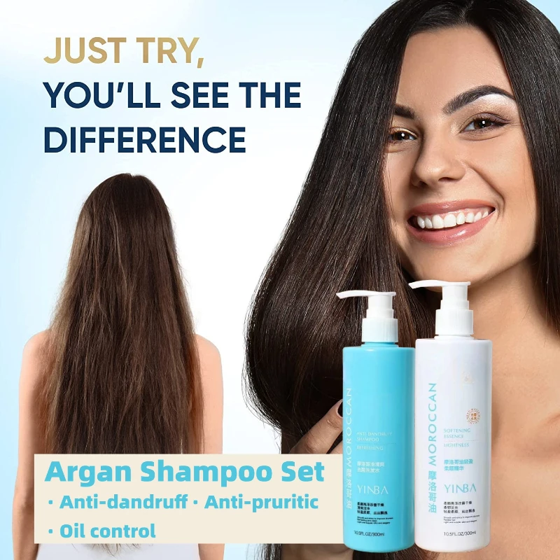 

Argan Oil Anti-dandruff Shampoo and Conditioner Hair Conditioner Moist Improve Dry Repair Damaged Rough Hair Smooth