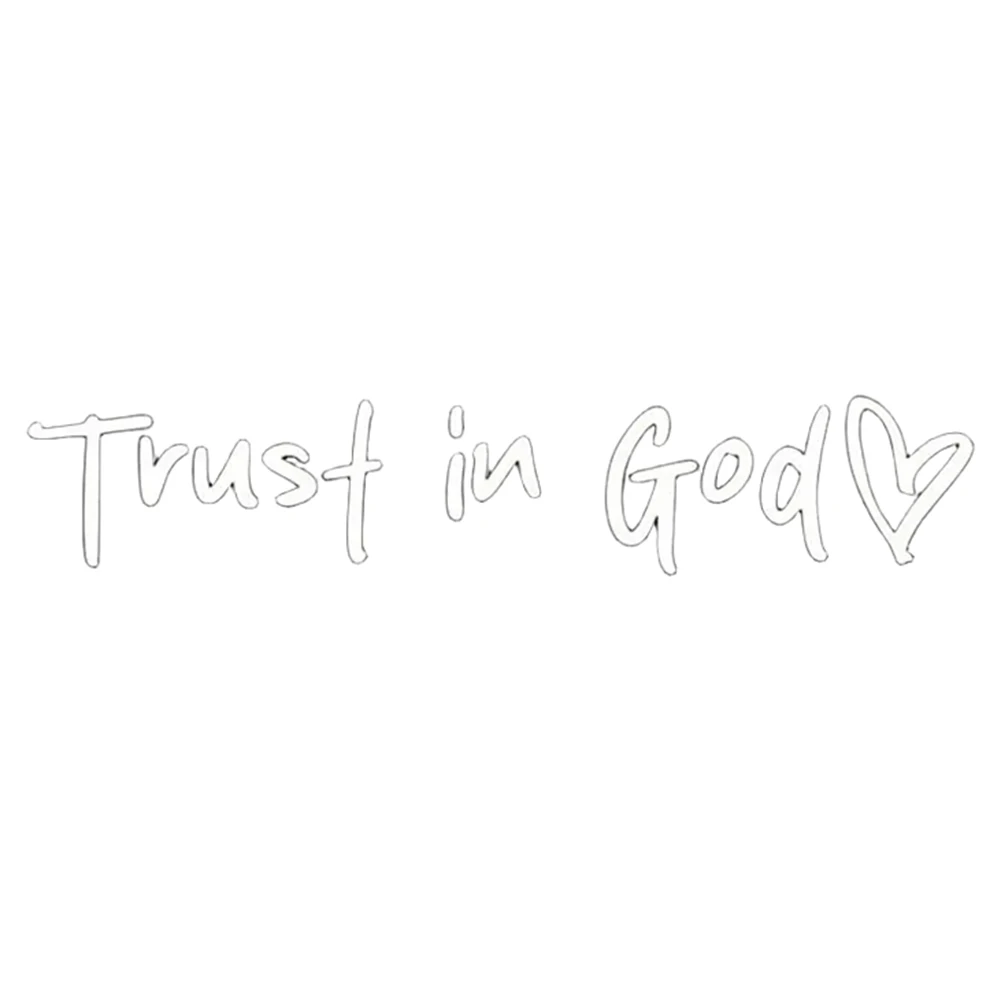 ملصقات السيارات تثق في الله يؤمن على الله ملصقات مرآة الرؤية الخلفية شارات الفينيل البلاستيكية لملحقات السيارات والدراجات النارية #5