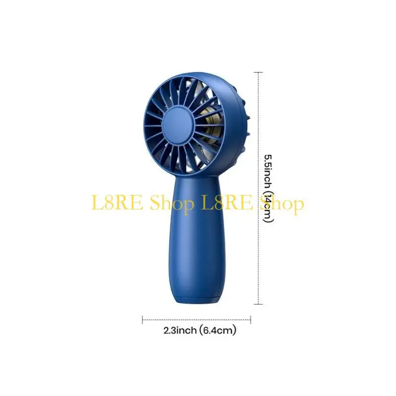 L8re 2pcs / set ventilateur main-d'œuvre rechargeable refroidissement portable mini ventilateur portable ventilateur