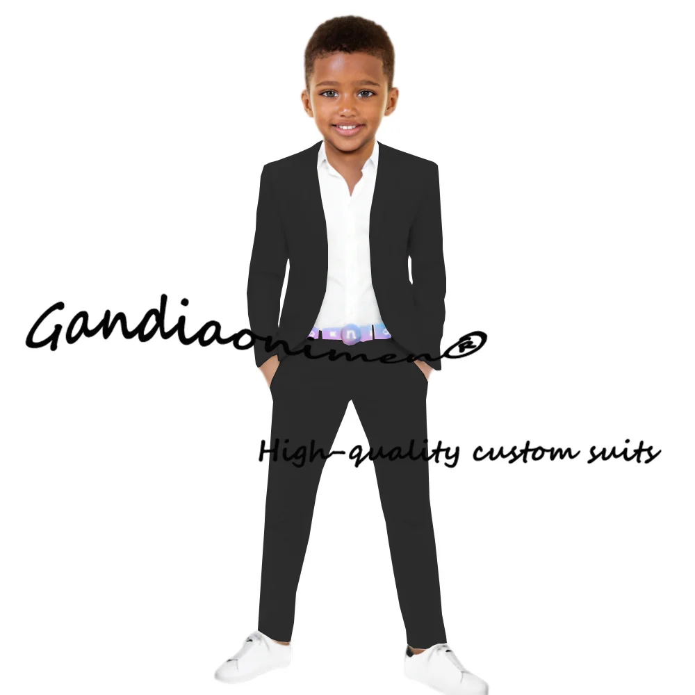 Suit for Boy Jacket Pants 2-Piece Set Pink Blazer Wedding Tuxedo Kids Slim Fit 2-16 Years Custom Outfit