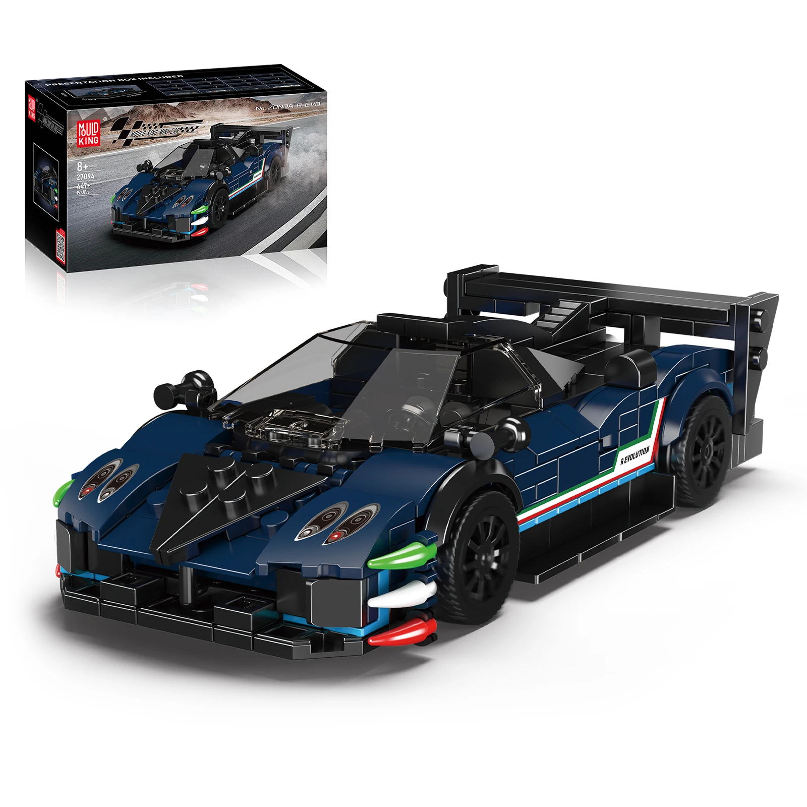 

Mould King 27094 447pcs Wind Son R Evo Mini Car Series Building Blocks Bricks Creative DIY Toy