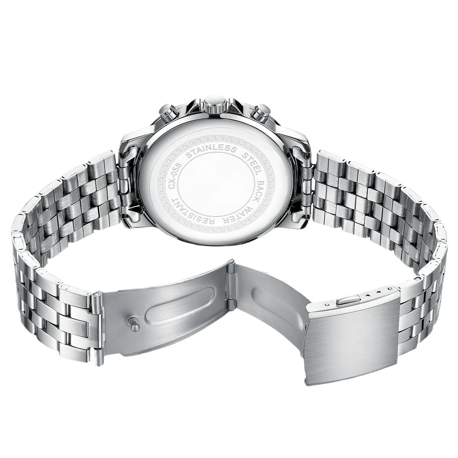 CHENXI-ساعة كوارتز للرجال ، موضة ، إضاءة ليلية ، ساعة ، مقاومة للماء ، تقويم ، فولاذ ، نمط حزام ، ساعة يد رجالية ، 058