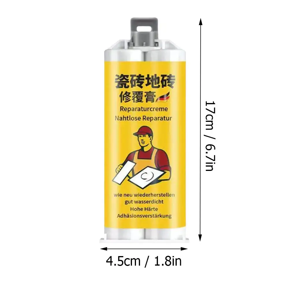 Tile Floor Crack Repair Kit Seamless Glaze Finish for Porcelain Marble Stone with Fast Drying Formula and Color Matching image 6