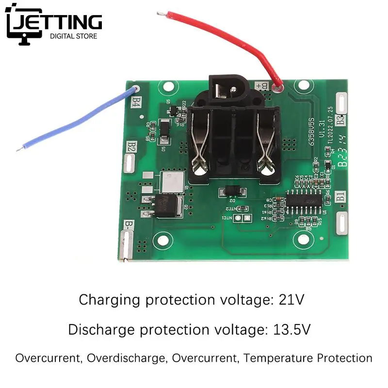 1pc 21v Bms 5s 20A Electric Angle Grinder 3.7V Li Ion Battery Protection PCB Board Drill Accessories For Electric Power Tool