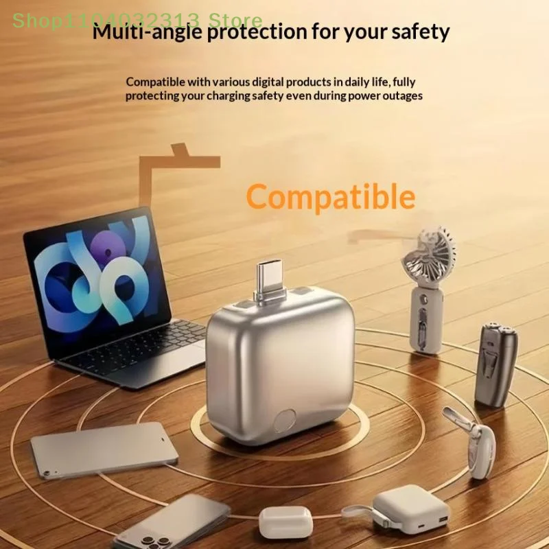 petite140W Smart Universal Charger Adapter Full Charge Auto Disconnect Overcharge Protection for Phone Laptop Outdoor Trip Use