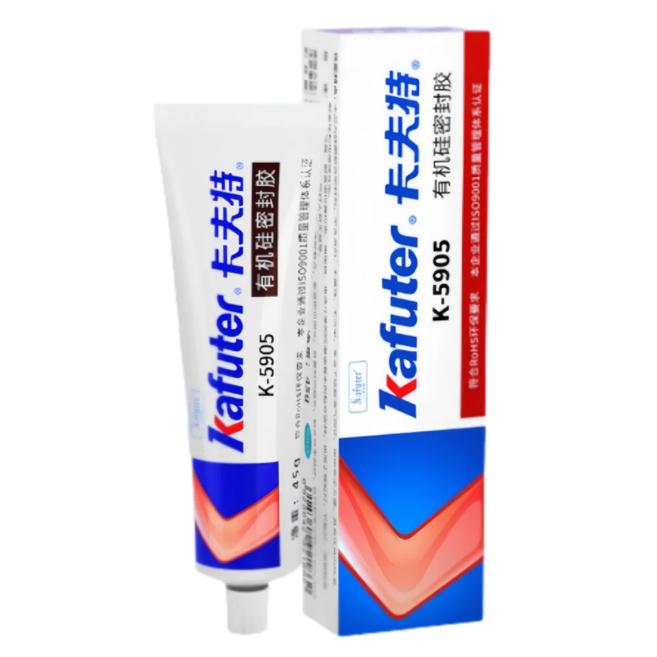 Kafuter K-5905 RTV Silicone Adhesive Sealant 45g Waterproof Heat Resistant Insulating Glue for Electronics LED Strip PCB Repair