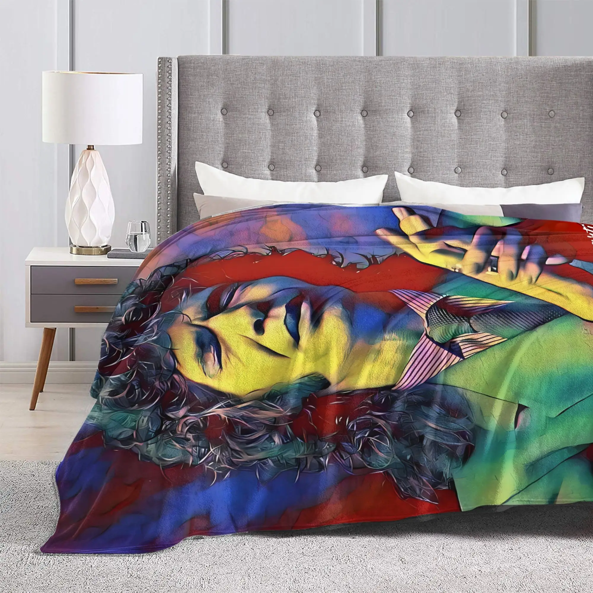 COOL D-De La Isla Camaron Super Soft Blanket  Children Plush Throw Blanket Novelty Couch Bed Flannel Bedspread Sofa Bed Cover