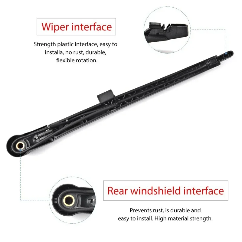 Rear Wiper Arm Set - Back Windshield Wiper Arm Blade Set #15277756, For Cadillac Escalade GMC Yukon Chevy Tahoe Suburban 07-13