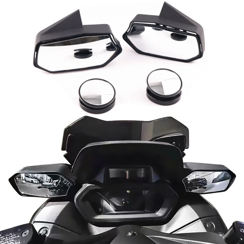 

Efficient Motorcycle Rearview Mirror With Little Mirror For Yamaha Xmax300 2023 2024 Wide Angle Blind Spot Mirror