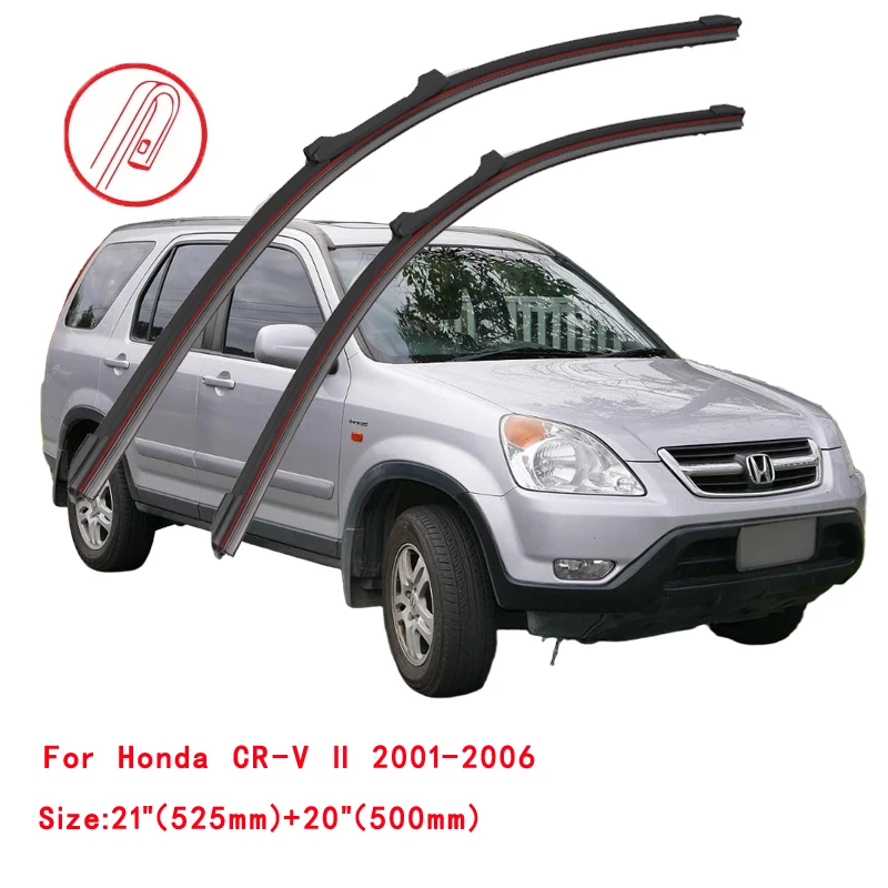 For Honda CR-V 2005 2007 2011 2014 2015 2016 2019 Front Window Premium Universal Double Rubber Car Windshield Wiper Blades