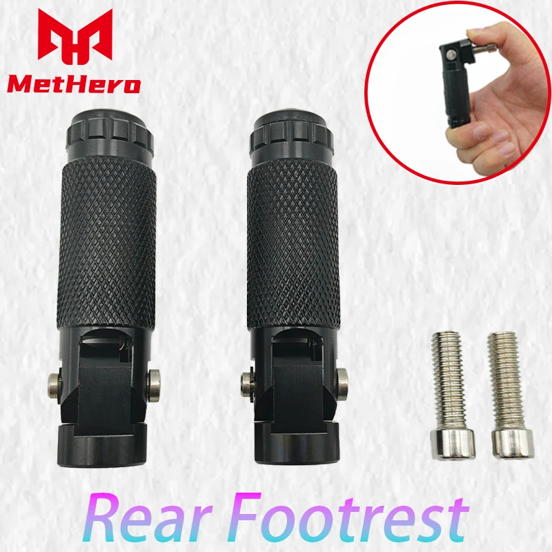 

CNC Aluminum 2 Pcs M8 Universal Motorcycle Motor Bike Folding Footrests Footpegs Foot Rests Pegs Rear Pedals Set MOTO Part
