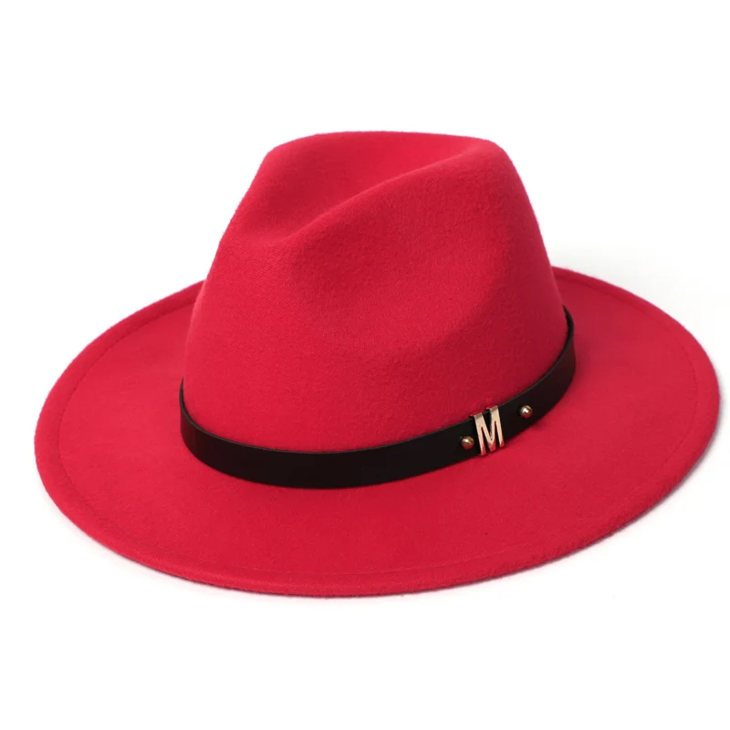 New Fashion Men Fedora Hat Women Jazz Hat Elegant Autumn Winter Imitation Wool British Top Hat Outdoor Casual Felt Hat