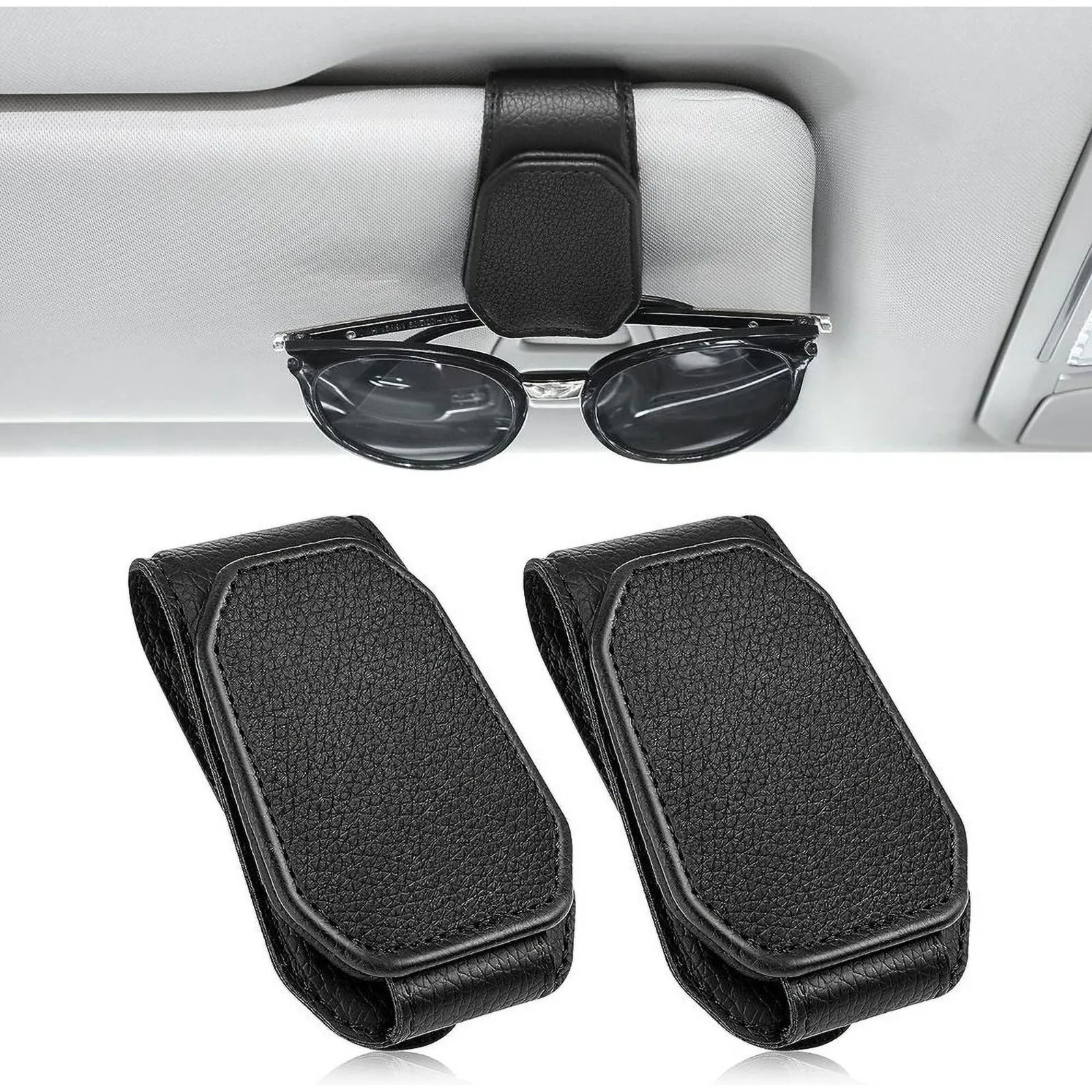 Sunglasses Holder Clip | Magnetic Glasses Eyeglass Hanger Clip For Car Universal