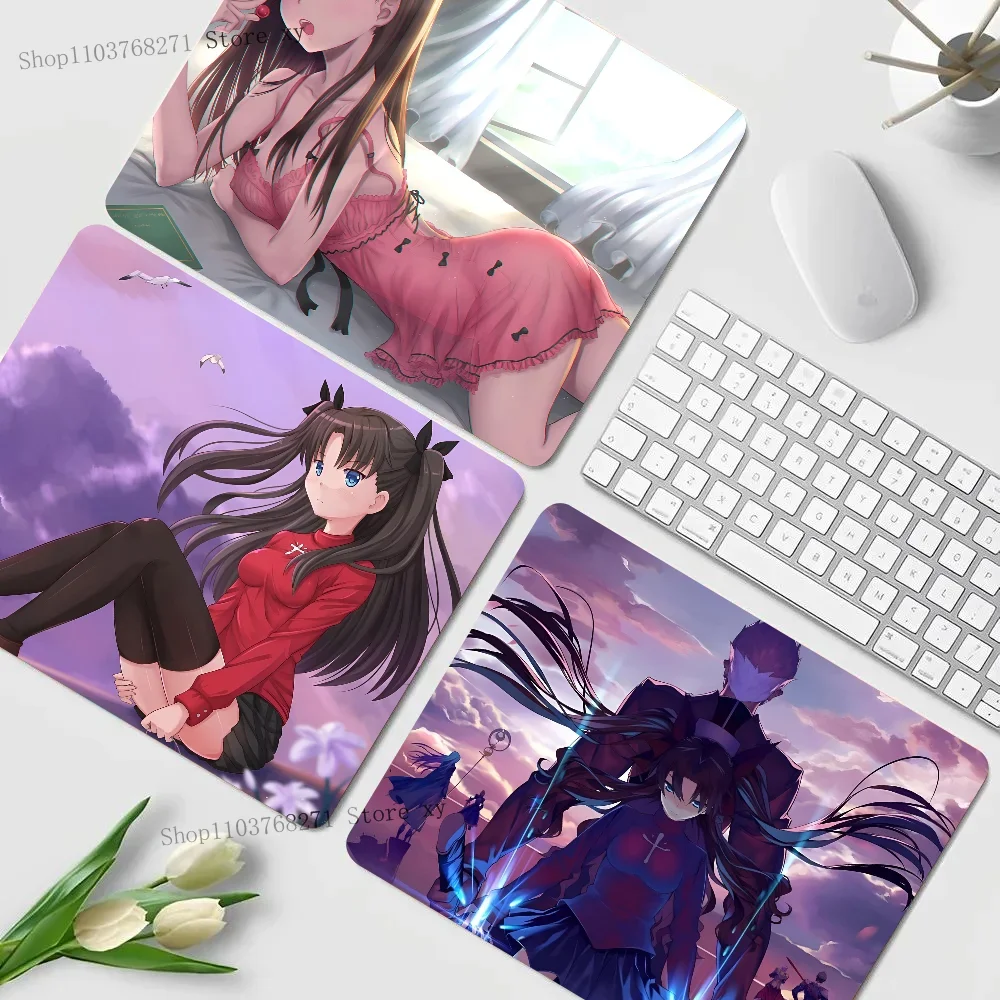 

1 шт. игровой коврик для мыши Fate Stay Night Tohsaka Rin с маленьким расположением, коврик для компьютерного стола, прямоугольный Противоскользящий резиновый