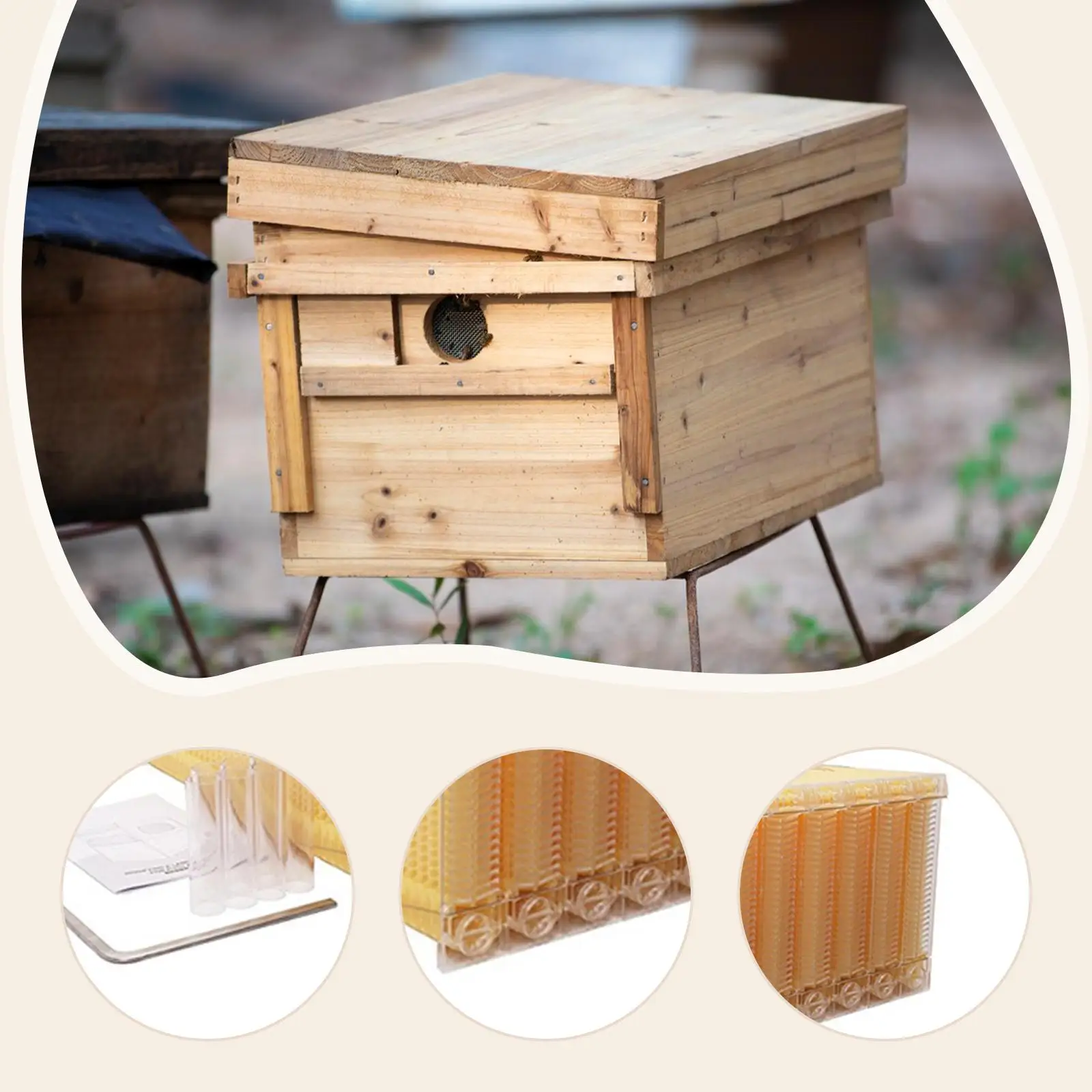 مجموعة أجزاء استخلاص العسل ذات التدفق التلقائي المكونة من 7 قطع، احترافية سهلة الاستخدام #5