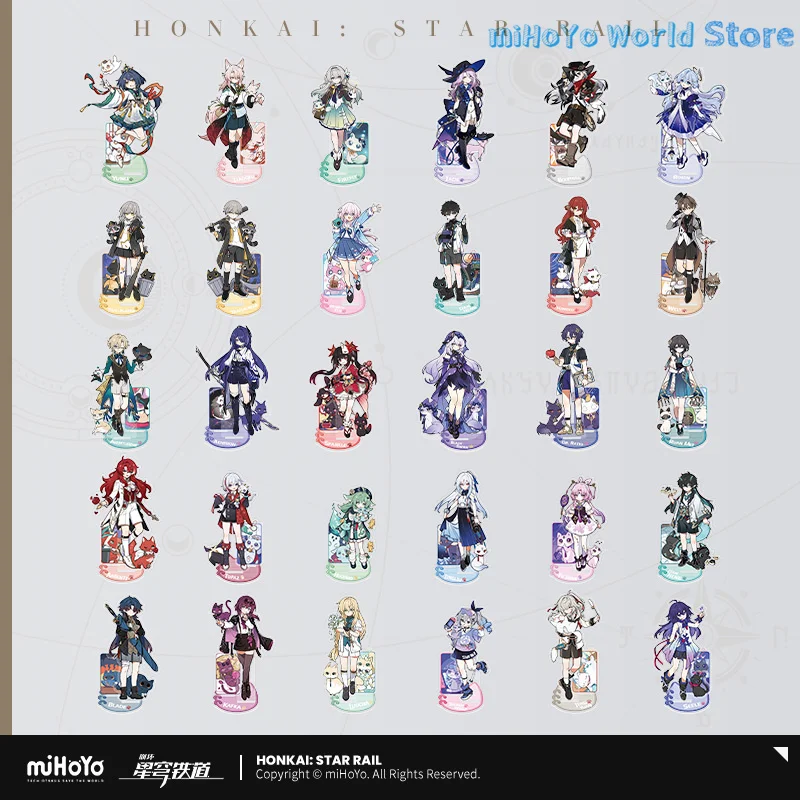 Honkai Star Rail Original Kafka acrílico Robin Boothill Firefly Giada Yunli Jiaoqiu Distintivo Ciondolo disfraz regalos de disfraz