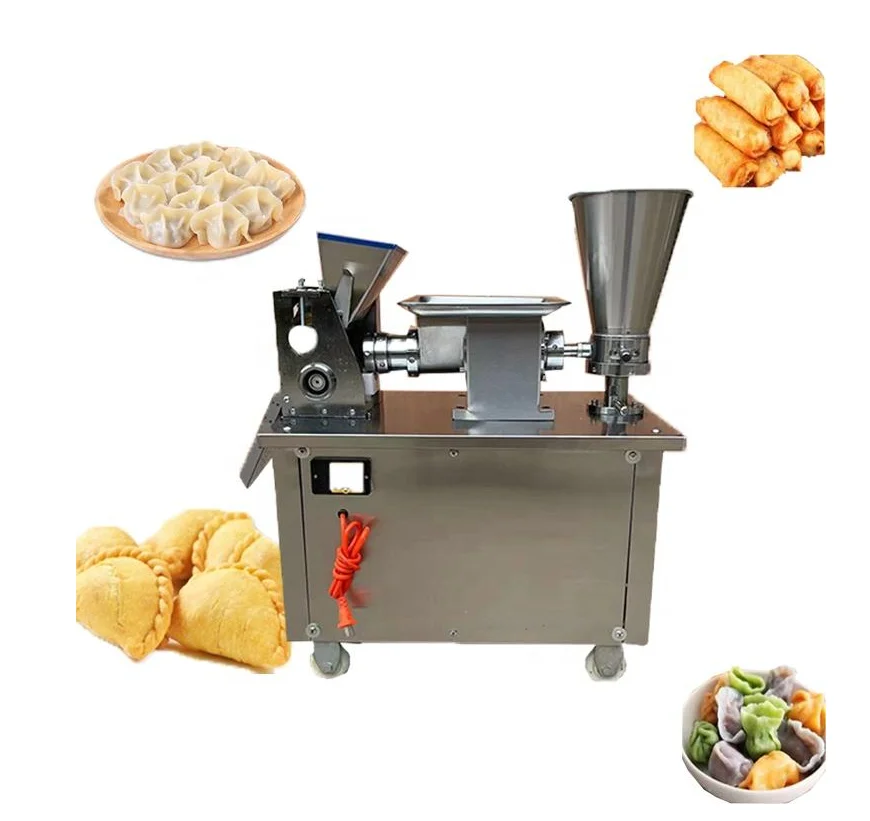 

Small Business Automatic Curry Puff Forming Italian Dumplings Filling Empanada Electric Pierogi Making Machine