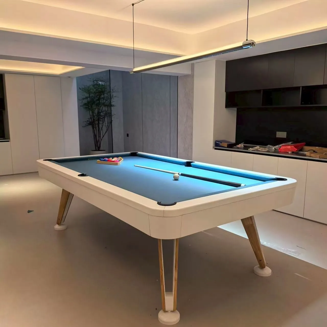 Modern American-Style Pool Table Home Multi-Function Indoor Pool Table Featuring Stylish Alloy Legs (Multiple Colors Available)