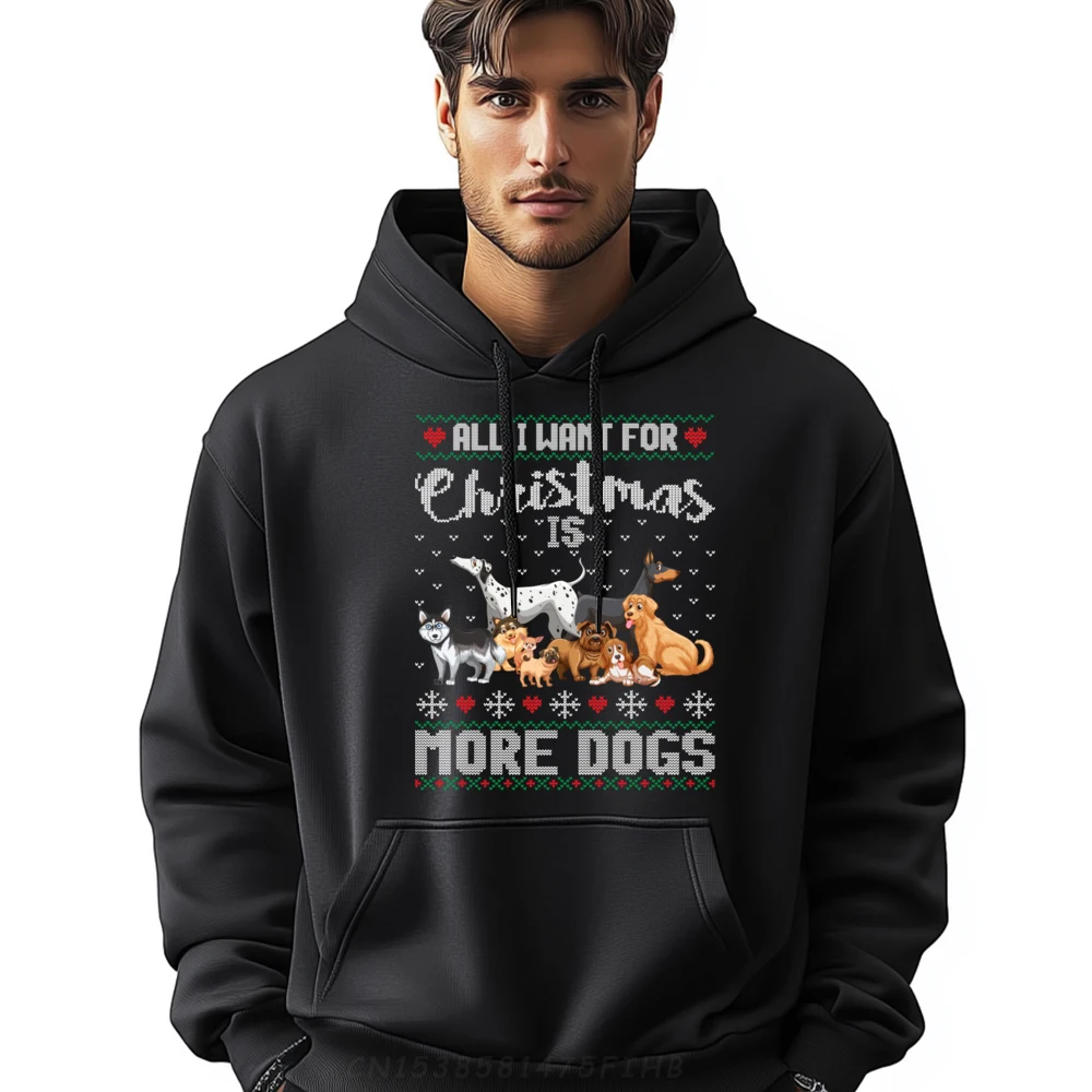 

All I Want For Christmas Is More Dogs Ugly Xmas Sweater Brand Clothing Hoodie Group