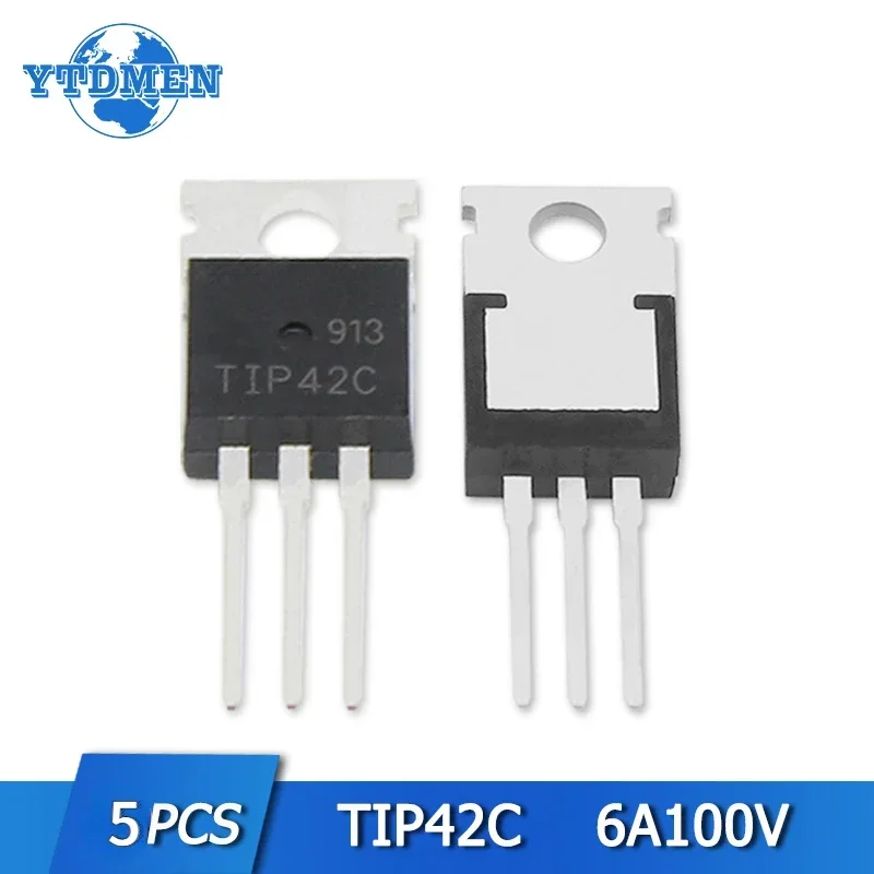 5PCS Transistor TO-220 TIP41C TIP42C 100V 6A NPN Transistors Kit